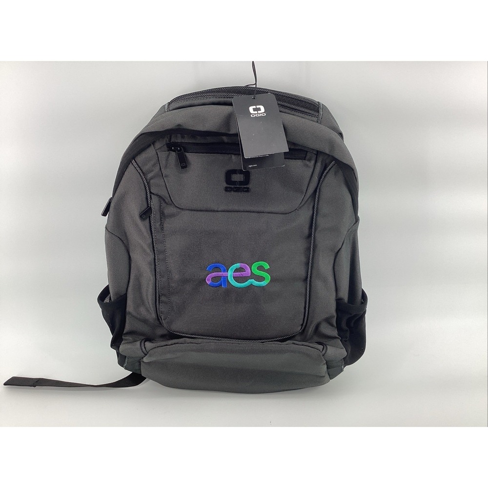OGIO Range Pack Backpack Gray Black Laptop Tablet Multi Pocket Aes Logo